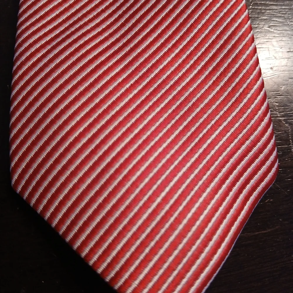 George Red Striped Men's Tie